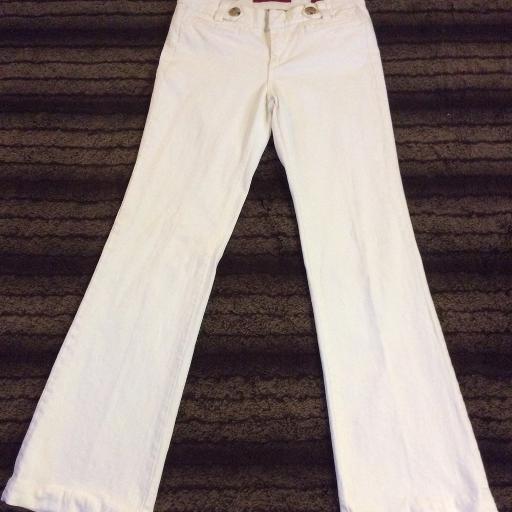 Banana republic denim flare trousers